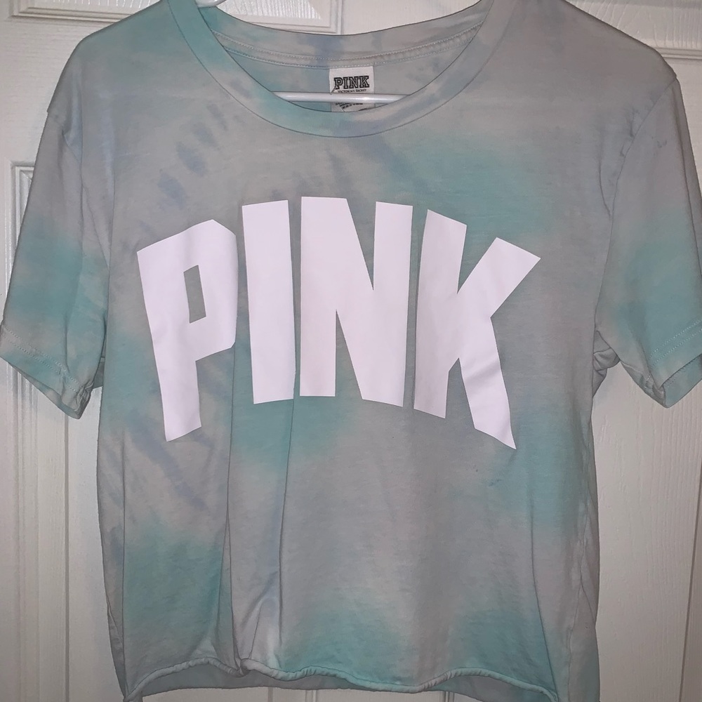 ✰PINK tie-dye crop top✰